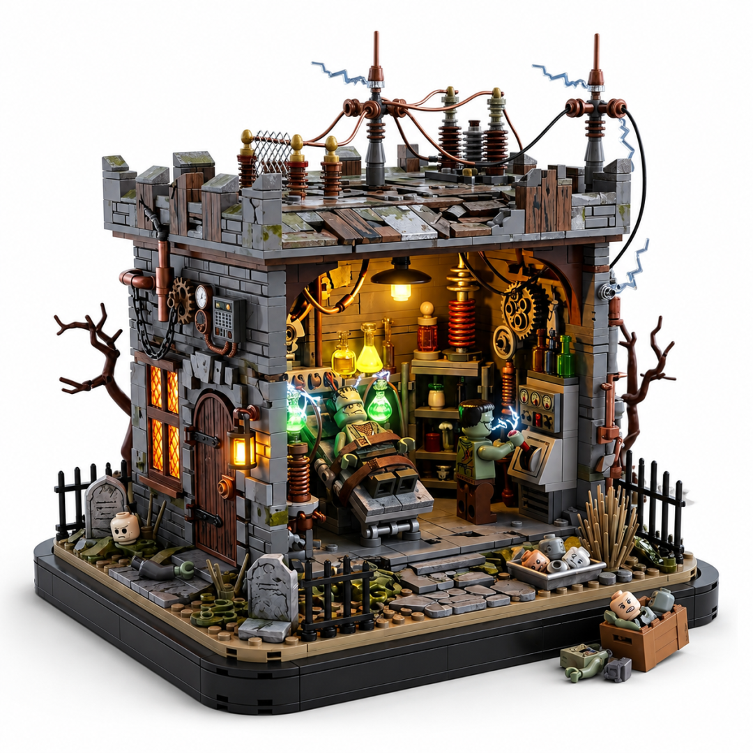 š§©Midnight Monster Lab Gothic Horror Collector Building Set