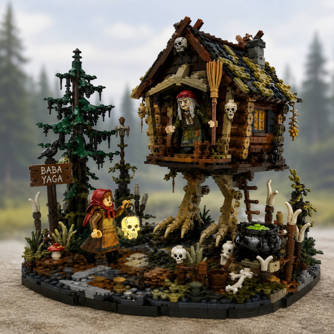 🧩Baba Yaga’s Walking Hut Building Block Set