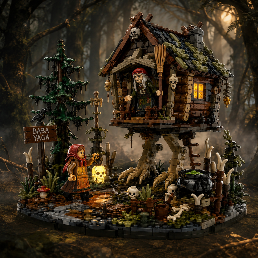 🧩Baba Yaga’s Walking Hut Building Block Set