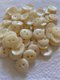 White Shell Button | 2 hole | 12mm | Pack of 10